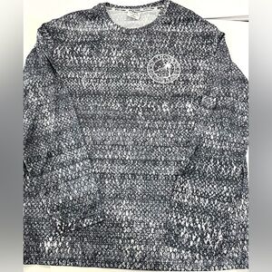 Spicy Tuna Men's Long Sleeve Fishing Shirt Size XL Coastal Outfitters Multigray